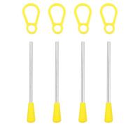 iplusmile 4 Pièces Maillet Triangle Musical pour Garçon et Filles et | Outil D’éducation Musicale, Usage en Classe la Maison, Plastique et Fer, Batteur de Rechange