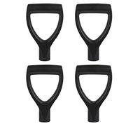 iplusmile 4 Pièces Manche de Pelle Plastique D Lot de Poignées Ergonomiques pour Pelle à Neige Confortables et Durables Installation Facile et Sécurisée Couleur Noire