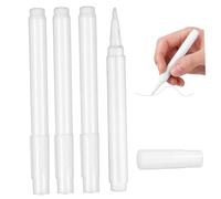 iplusmile 4 pièces Marqueurs Craie Liquide Blancs Effaçables Feutres pour Verre Ardoise et Tableau Blanc Pointe Ronde Fine sans Poussière pour Vitres Publicité et Loisirs Créatifs