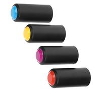 iplusmile 4 pièces Microphone Battery Covers Replacement Caps Compatible With Wireless Mic Accessories Plastic Caps For Home Ktv Stage Use