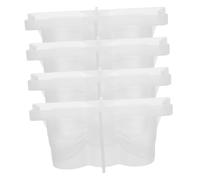 iplusmile 4 Pièces Moule Silicone Bougeoir Nœud Moules Époxy Réutilisables pour Fabrication Bougies Parfumées Décoration DIY Raffinée et Polyvalente