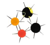 iplusmile 4 Pièces Outils de nail art à pointes multiples avec manches ergonomiques en acrylique, de précision pour motifs détaillés, pinceaux pour, accessoires de bricolage, assortiment