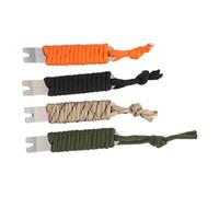 iplusmile 4 pièces Outils Multifonctions Acier Inoxydable pour Paracorde Mini Léger et Portable Tire-clous avec Fonction Règle et Enrouleur Lot pour Porte-clés