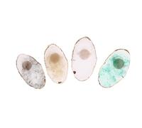 iplusmile 4 pièces Palette de Mélange Vernis à Ongles Résine Marbrée pour Nail Art DIY Plateau Léger et Portable pour Fond de Teint Pigments et Peinture Accessoires pour Décoration et