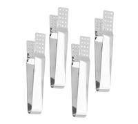 iplusmile 4 pièces Pince à Thé Acier Inoxydable Presse-sachet à Thé Compact et Polyvalent Outil de Préhension et Cubes de Sucre Facile à Utiliser et Portable