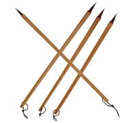iplusmile 4 pièces Pinceaux de Calligraphie Chinois Traditionnels Accessoires Pratiques pour Peinture et Brosse Portable avec Pointe Flexible pour Débutants et Étudiants