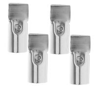 iplusmile 4 pièces Pinces Acier Inoxydable pour Clôture à Mailles Supports de Rail Étagère Robustes Lot de Fixation par Vis pour Étagères DIY Serre-panneaux et Structures Métalliques