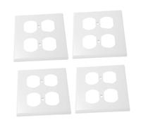 iplusmile 4 Pièces Plaque Murale Électrique Couvercle Chaleur Pc Ignifuge Installation Facile avec Vis Design Américain Élégant pour Salon Cuisine et Bureau