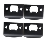 iplusmile 4 pièces Plaques de Renfort Acier Inoxydable Plaques de Gâche pour Porte Renforcement Serrure Résistance Aux Intempéries Amélioration Stabilité Pêne Porte