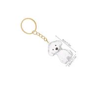 iplusmile 4 Pièces Porte Clés pour Cheveux de Chien Transparent Capsule Souvenir pour Poils de Chien Accessoire Émotionnel et Pratique pour Propriétaires de