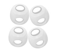 iplusmile 4 Pièces Protège Poignées de Porte Garçon Fille Housses Collision Rondes Protection Sécurisée Douce Compatible Poignées Standard Prévient Accidentelle