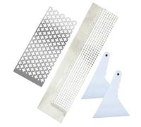 iplusmile 4 pièces Règle de Peinture Diamant Acier Inoxydable Outils Réparateurs et Règles Ajustables pour Broderie et Cadres DIY Accessoires Pratiques pour Travailler Diamant