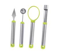 iplusmile 4 pièces Set de Outils Acier Inoxydable pour de Fruits Coupeur de Melon Pratique avec Poignée Confortable pour Sculpture et Découpe de Fruits