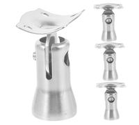iplusmile 4 pièces Support Main Courante Escalier Inox Réglable Tête Mobile Colonne Solide Fixation Rampe Intérieure Robuste