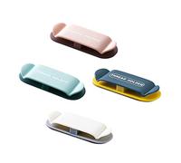 iplusmile 4 pièces Support Mural Autocollant pour Câbles Charge et Prises Lot de Crochets Étanches sans Perçage Organiseur Fil pour Électroménager Rangement Pratique Câbles Muraux