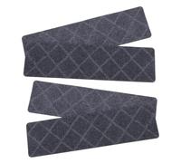 iplusmile 4 pièces Tapis Antidérapants pour Marches Escalier Tapis Réutilisables Polyester Auto Adhésifs Résistants et Lavables Protection Antichute pour Escaliers