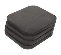 iplusmile 4 pièces Tapis de Sol Caoutchouc Antichoc pour Équipement Fitness Protection Surface Gym Vibrations Compatible Tapis Course et Piano Usage Domestique et Salle de Sport