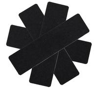 iplusmile 4 pièces Tapis Escalier Antidérapant Confortable et Silencieux Adapté pour Escaliers et Couloirs Intérieurs Noir Simple et Réutilisable