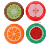 iplusmile 4 Pièces Yoyo Bois pour Garçon Fille Initiation Ficelle Design Animalier Mignon Éducatif Sûr et Résistant pour Fêtes et Récompenses Scolaires