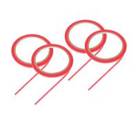 iplusmile 4 rouleaux Ruban Adhésif de Marquage pour Mannequin Rouge Ruban de Masquage Papier Adhésif pour Vêtements Blancs Bande DIY pour Marquage et Positionnement Bande de Taping