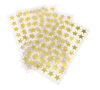 iplusmile 40 feuilles Autocollants Aluminium Autocollants Récompense Décoratifs pour École et Maison Gommettes Autocollantes Dorées Auto Adhésif Facile à Coller et Décoller