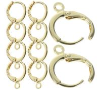 iplusmile 40 Pièces Crochets Oreilles Français Ronds Dorés Plaqué Fermoirs Sécurisés pour Création Bijoux DIY Accessoires de Fabrication Élégants et Polyvalents