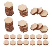 iplusmile 400 pièces Découpes Hexagonales Ornements Naturels pour DIY Artisanat Décoration Maison Accessoires Photographie