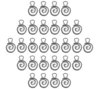 iplusmile 40pièces Accessoires de Création de Bijoux Breloques Spirale Fermoirs pour Bracelets et Colliers Métalliques pour Loisirs Créatifs