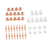 iplusmile 46 pièces Plasma Cutter Consumables Set Nozzle Shield Electrode Tip Anti-corrosion For Torch