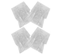 iplusmile 4pcs Coins pour Fendre Le Bois en Fer Multifonctionnels, Cales à Manche en Bois Portables et Résistants la Rouille pour Outils de Manutention et Installation