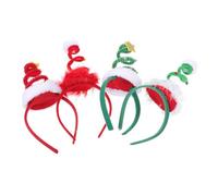 iplusmile 4pièces Bandeau de Noël Décoration pour Cheveux Accessoire de Fête Lot de Serre-têtes pour Garçon Fille Accessoire de Noël
