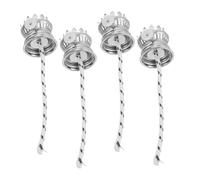 iplusmile 4pièces Brûleur De Rechange pour Lampe à Huile Mèche Tressée Coton Support De Cheminée Brûleur avec Collier pour Lanterne Tempête