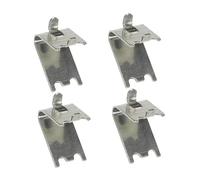 iplusmile 4pièces Clips De Support Pour Étagère De Congélateur Acier Inoxydable Fixations Durables Pour Clayette De Réfrigérateur Accessoires De Remplacement Faciles à Installer