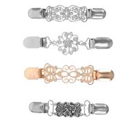 iplusmile 4pièces Clips Rétro Pour Pulls Et Châles Alliage Broches Vintage Pour Femmes Pour Sécuriser Écharpes Cardigans Et Robes Accessoires Mode Polyvalents