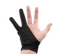 iplusmile 4pièces Gants De Dessin à Deux Doigts Spandex pour s Noir Gants Anti-salissures pour Tablette Graphique pour Et Peinture