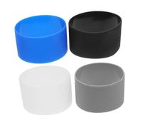 iplusmile 4pièces Manchon Isolant pour Bouteilles Et Tasses Housse Antidérapante Et Résistante Chaleur pour Thé Élégante Et Adaptable Transparent