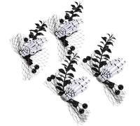 iplusmile 4pièces Pins à Cheveux Squelette Zombie Forme Main Crâne Décoratives Halloween Accessoires Coiffure Femmes Filles Barrettes Punk Horreur