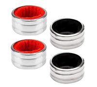 iplusmile 4pièces Porte-Bouteille Métal Bouchon De Vin Collier Anti-Gouttes pour Bouteille De Vin Accessoire De Maison Fête