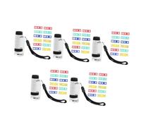 iplusmile 5 Ensembles Microscope Pour Enfants Mini-lunette Pour Enfants Microscope à Main Miniscopes Miniscope Portatif Mini-microscope Portable Mini Portée Micro-portée Blanche Plastique