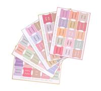 iplusmile 5 feuilles Onglets Bible Autocollants Laminés pour Étude Biblique Étiquettes Index Décoratives Papier Enduit Lisibles et Durables Convient Aux Femmes et Hommes