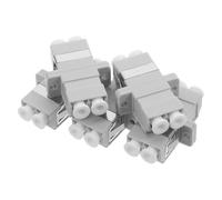 iplusmile 5 Pièces Adaptateur Fibre Optique LC Coupleur Fibre Simplex Plastique pour Connecteurs Réseau Transmission Stable Et Rapide Compatible Câbles Optiques