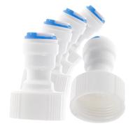 iplusmile 5 pièces Adaptateur Raccord Npt à Connecteur Rapide pour Tuyau Filtration Eau Jardinage Réfrigérateur