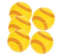 iplusmile 5 pièces Balles Entraînement Softball PU Mousse Douce pour Débutants Sûres pour Apprentissage et Pratique Intérieure