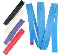 iplusmile 5 pièces Bandes Adhésives pour de Tennis Bandes Absorbantes et Antidérapantes Accessoires de Sport Bleu Noir Blanc Rouge pour Prise Confortable et Durable
