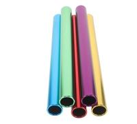 iplusmile 5 Pièces Bâtons de Relais Alliage Aluminium Légers et Antidérapants pour Courses Équipe Bâtons de Relais Colorés pour Compétitions Scolaires et Entraînements Extérieur