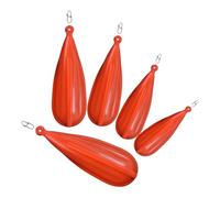iplusmile 5 Pièces Bouchon de Pêche Professionnel en PVC Résistant à l'usure pour Entraînement au Lancer, Appât Souple Pratique pour Garçon et Filles, pour Entraînement de Pêche