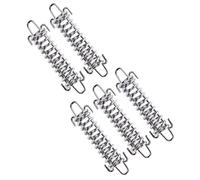iplusmile 5 pièces Boucle Ressort pour Cordon de Tente Acier Haute Résistance Tendeur Élastique Antivent pour Fixation Extérieure Robuste