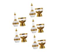 iplusmile 5 Pièces Bouteille Verre pour Bénite Récipient Drip pour Offrandes Spirituelles pour Temples à Design Artisanal Apportant