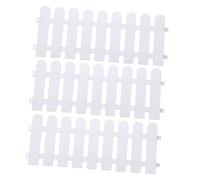 iplusmile 5 pièces Clôture de Jardin Plastique Bordure Décorative Blanche pour Aménagement Paysager Panneaux pour Allées et