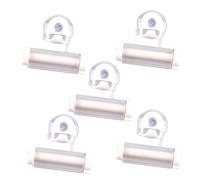 iplusmile 5 pièces Distributeur de Dentifrice Presseur à Ventouse Multifonctionnel pour Cosmétiques et Crèmes Économiseur de Tube Pratique Blanc pour Salle de Bain